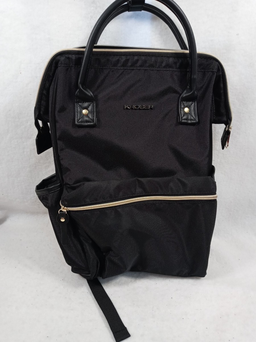 Kroser Laptop Backpack Bag Black and Gold w/ USB Charging  display picture 3