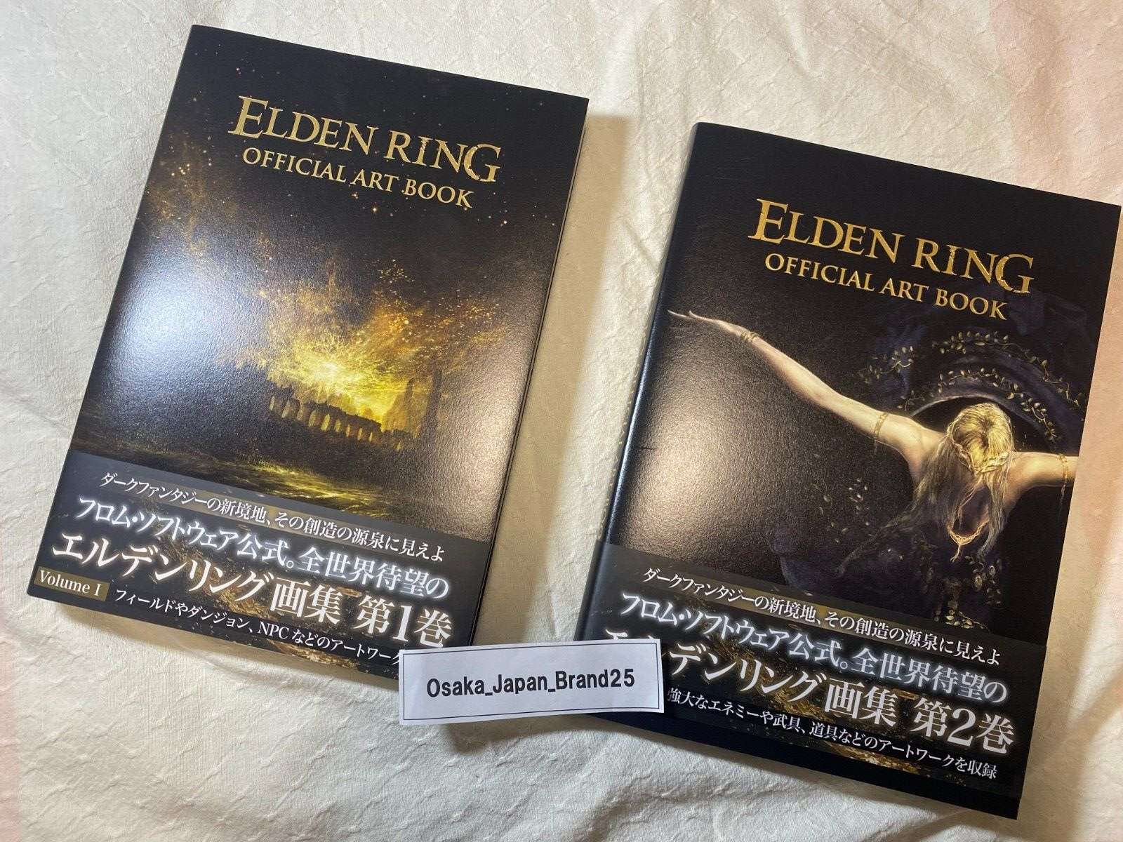 ELDEN RING OFFICIAL ART BOOK Volume I & II set KADOKAWA Japanese From Japan