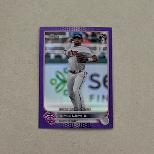 2022 Topps Chrome Update Series - Debut Purple Refractor #USC79 Royce Lewis (RC)