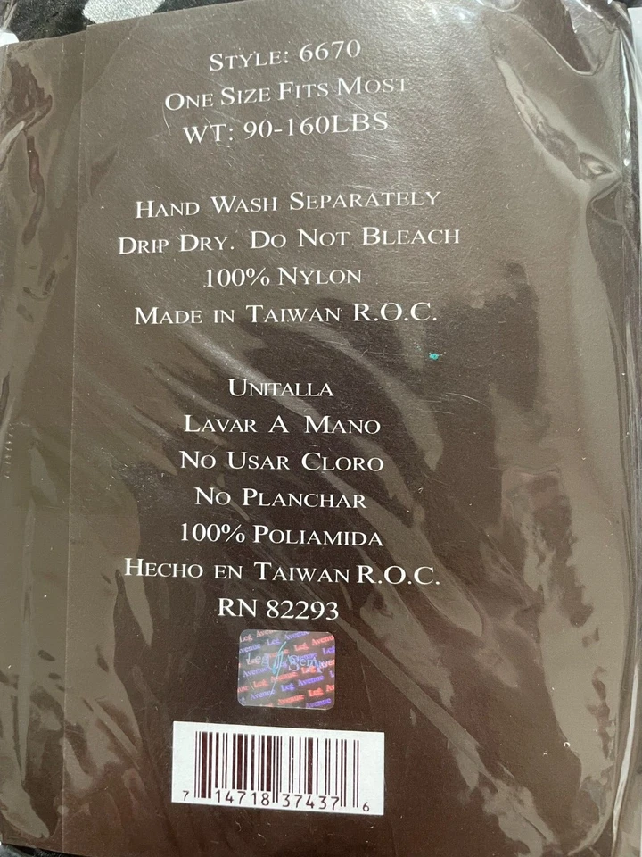 Leg Avenue Opaco Negro Muslo Alto con Estampado de Calavera Pirata Nuevo 6670 Foto 4 de 4