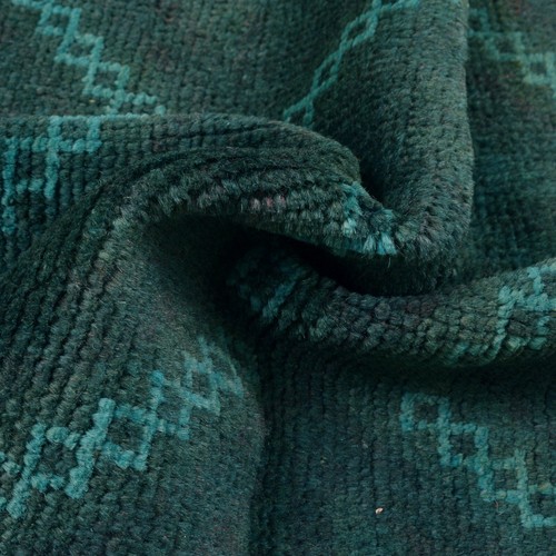 Afghan Artisan Overdyed Rug Antique Wool Hand Knotted Pashtun Carpet 4.3x2.7 ft - Picture 4 of 8