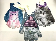 capelli new york women gloves with animal prints assorted sold separate NWT