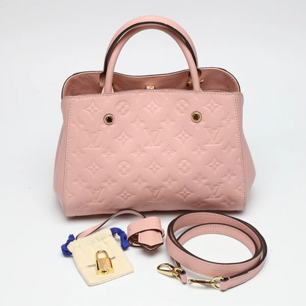 Louis Vuitton Montaigne BB Amplant Rose Poodle Pink M44123 Shoulder Hand Bag