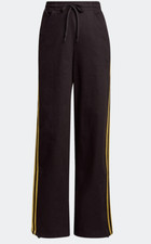 adidas Women's CUFFED PANT 3 Gold stripes -Size 4