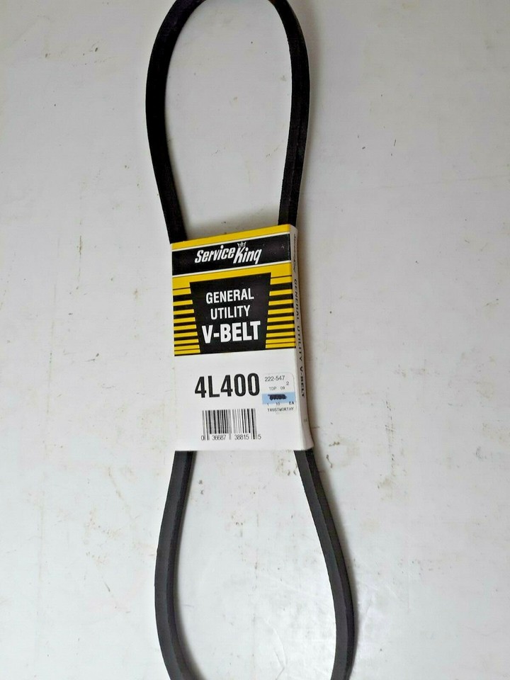 D&D A38/4L400 Classical V-Belt, 40 In Outside Length, 1/2 In Top Width 1 Ribs A384l400