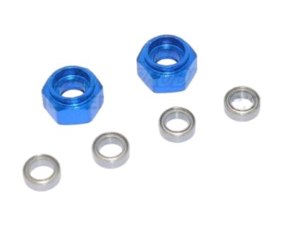 GPM Racing Alu Radmitnehmer blau für Tamiya DT03 GPMDT3010FB 