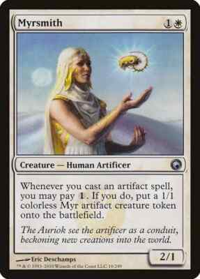 MYRSMITH X 4 E/X+ SCARS OF MIRRODIN MAGIC THE GATHERING