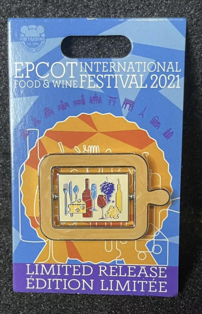 Disney Epcot Food And Wine Festival 2021 Spaceship Earth Spinner Pin New LR Pin