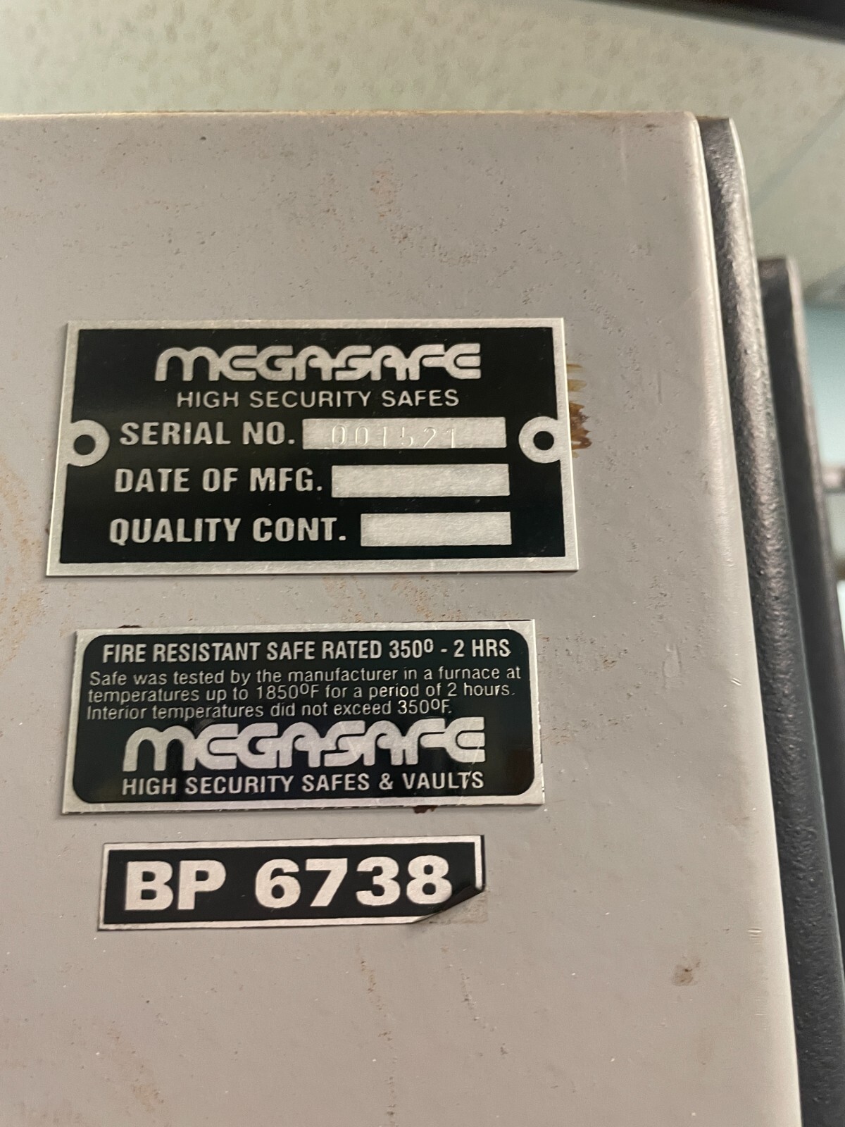 MEGASAFE Jewelers X6 high security safe (2 Safes) UL Rated TL30x6 eBay