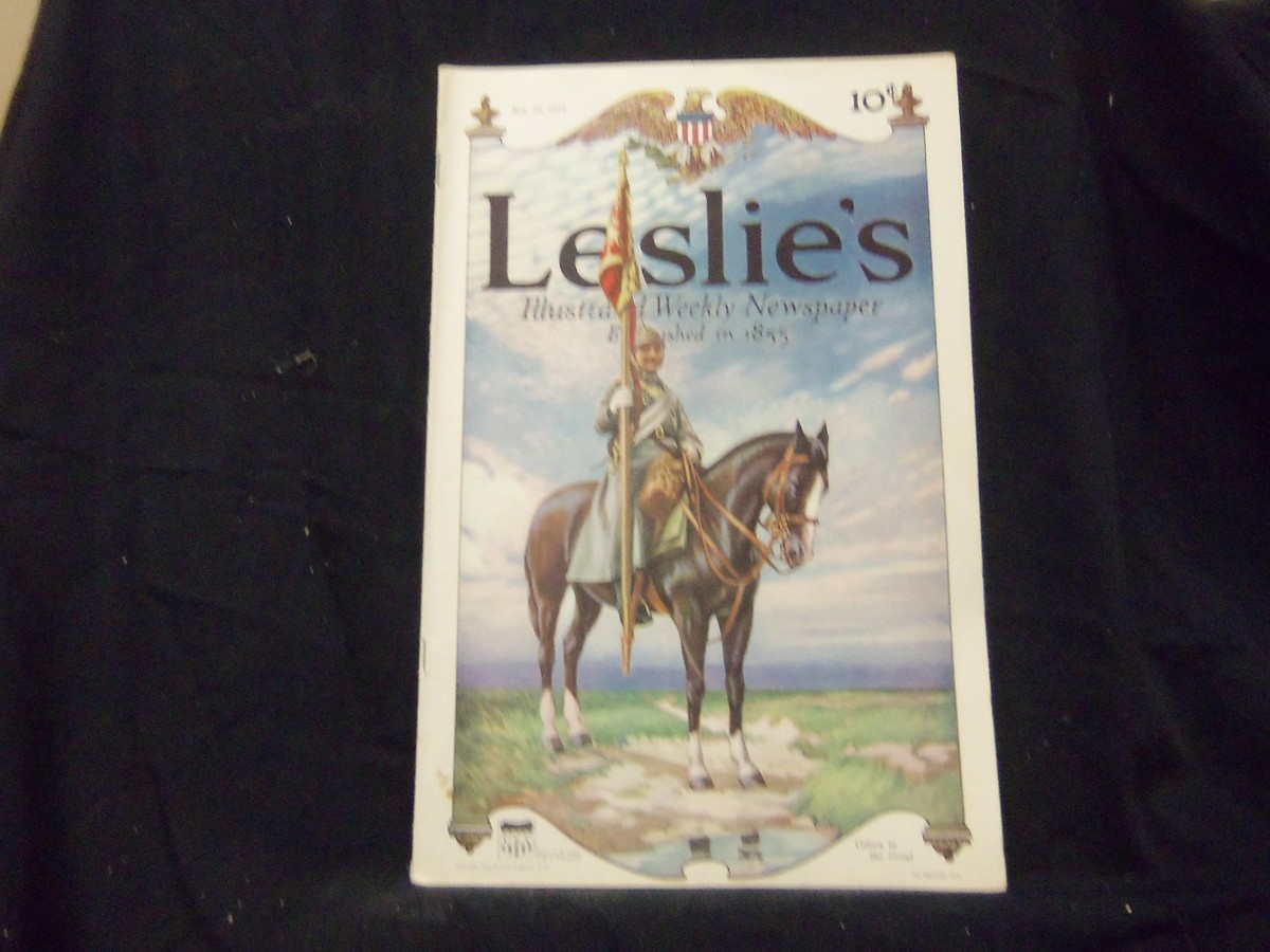 1915 MAY 20 LESLIE'S WEEKLY MAGAZINE - COLORS TO THE FRONT - ST
