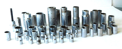 Craftsman Snap On Carlyle Williams USA Assorted Brands Sockets Lot 50+ READ