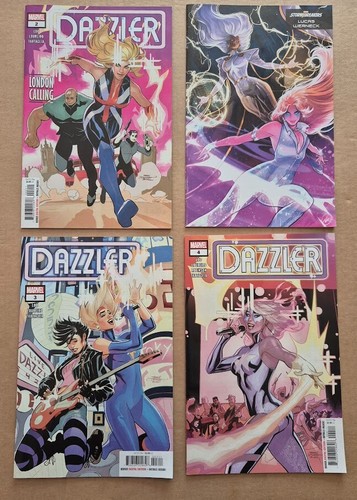 Dazzler, issues 2, 2 3, + 4, NM, 2025, Multiple Man, Strong Guy, Domino, variant