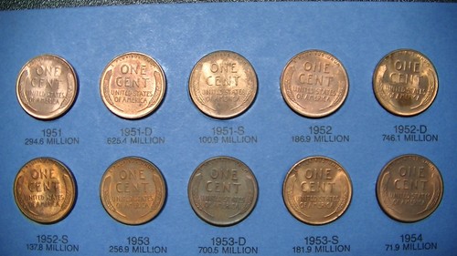 LINCOLN WHEAT MEMORIAL PENNY CENT SET 90 COINS 1941 1974 STEEL WAR PENNIES BU - Picture 15 of 20