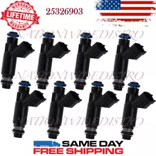 8x OEM Denso Fuel Injectors for 2002-2004 Chevrolet Tahoe 5.3L V8 Flex 25326903