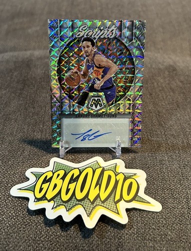 LANDRY SHAMET 2022/23 PANINI MOSAIC SILVER MOSAIC PRIZM SCRIPTS AUTO #MS-SHA