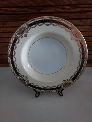 FOUR VINTAGE 1940s ELEGANT NORITAKE AUGUSTAN RIM SOUP BOWLS PRISTINE CONDITION!