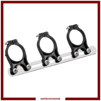 Support Parabole Multifeed Universel Slim pour Trois LNB de Diamètre Ø 40 mm - Photo 1/2