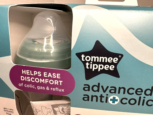 2 Tommee Tippee Advanced Anti Colic Grow W/ Baby Bottle Set of 3 - 9 oz Unused - Picture 2 of 5