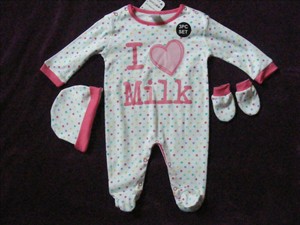 i love milk baby grow
