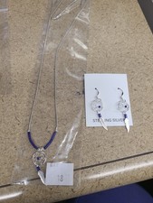 925 Small Dreamcatcher Necklace & Earrings 89218
