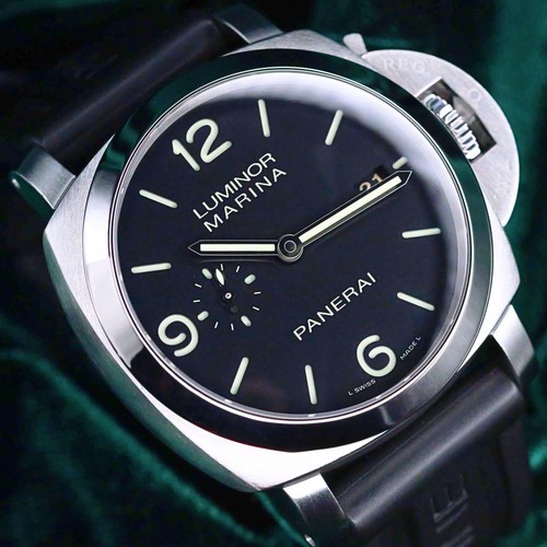 Panerai Luminor Marina 1950 3 Days Black Dial Rubber Steel MINT SET PAM00312