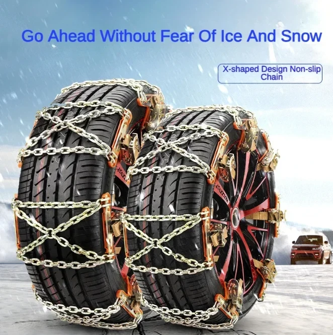MFUZOP Universal Car Snow Chains 10pcs Adjustable Anti-Skid Chains Tire - View #13
