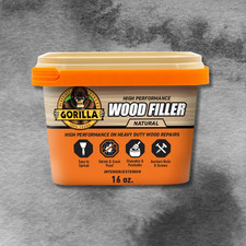 All Purpose Wood Filler, Natural Finish, 16oz Water Resistant Exterior