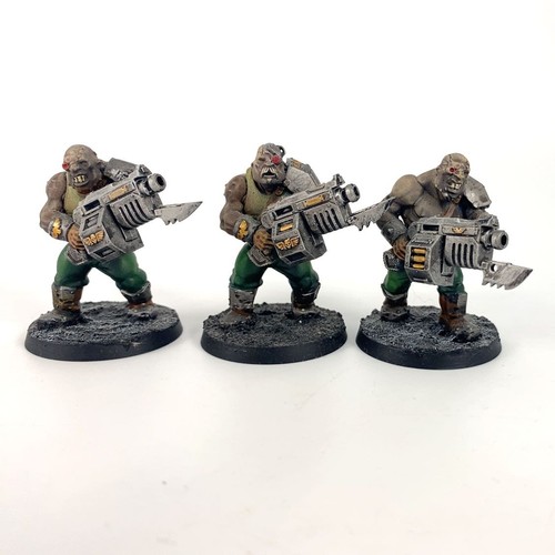 3 Figurines Ogryns Warhammer 40K - Armée Astra Militarum - Plastique - Occasion