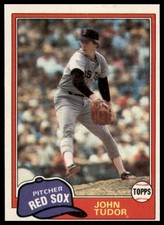 1981 Topps #14 John Tudor RC Rookie Boston Red Sox Baseball Card VG EX. rookie card picture