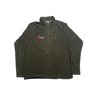 Nike ACG Fleece Quarter Zip Pullover Jacket Olive Green Mens XL