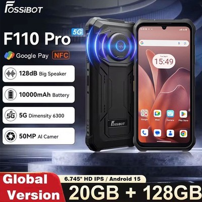Global FOSSiBOT F110 PRO 5G Rugged Smartphone Android 15 Bid Speaker Waterproof