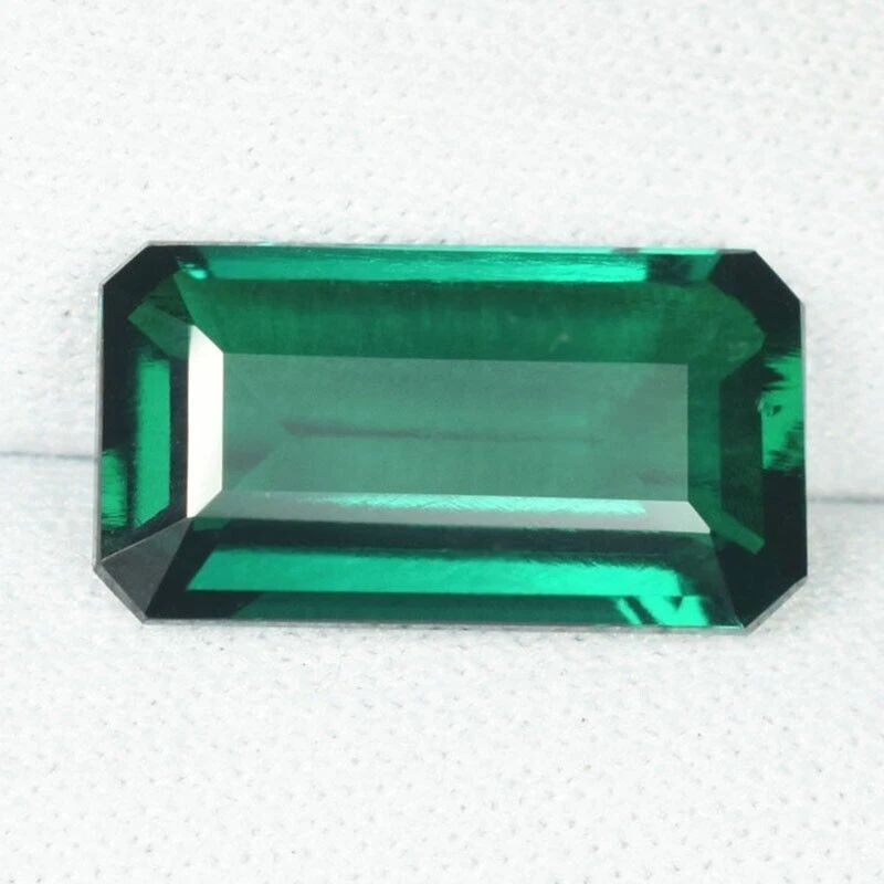 5.03 ct CHROME GREEN COLOR LAB CREATED Hydrothermal BIRON EMERALD See Vdo SY - Image 3 of 3