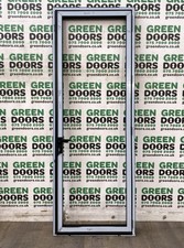 TALL THIN BACK DOOR ALUMINIUM ALL GLASS FULL NARROW GREY OUTWARDS OPENING NEW