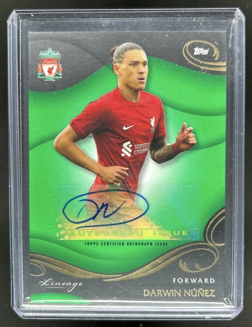 2022 Topps Liverpool Lineage Darwin Nunez LFC Icons Auto Autograph Green #/50