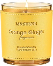 Image of M&SENSE Orange Ginger Non Toxic Soy Wax Scented Candles Gifts for Women Men 280g