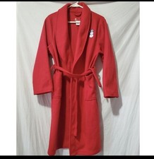 Red fleece Robe with snowman size 12-14 boys