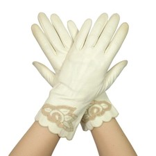 6 1/2 Small, Vintage 1950s Italian Lamb Leather Shorties Gloves