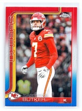 2025 Topps Chrome - Harrison Butker - Red/White/Blue