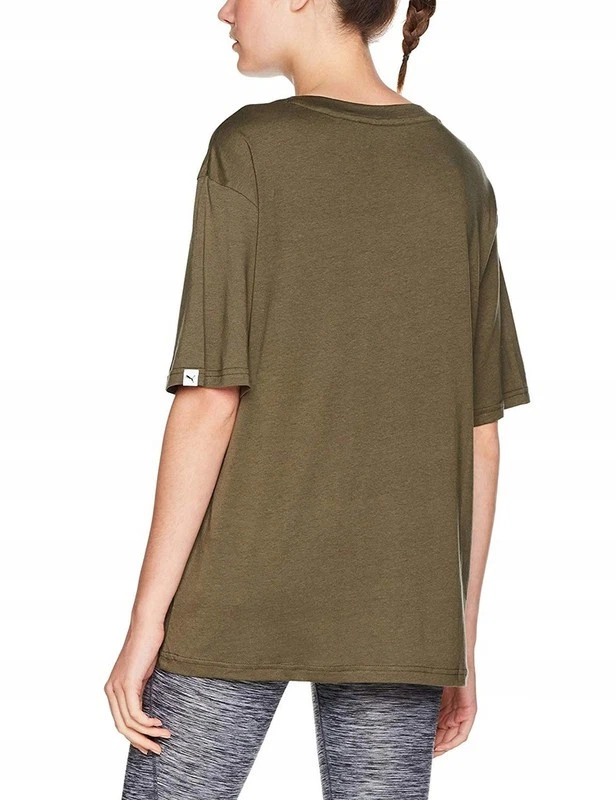 Camiseta Puma Damas Fusion Té Alargado W, Noche Oliva, M Foto 2 de 2