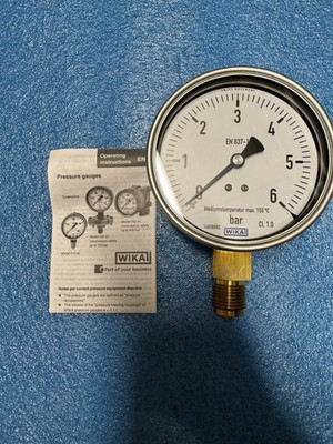 WIKA Manometer 6 Bar 1/2 
