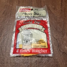 NOS Coleman Gold Top Heavy Duty Mantles Model #21A101G, Pack of 2 Mantles