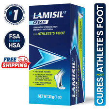 Lamisil Athlete's Foot Cream 1Oz Fast Relief Prescription Strength Fungal Tre
