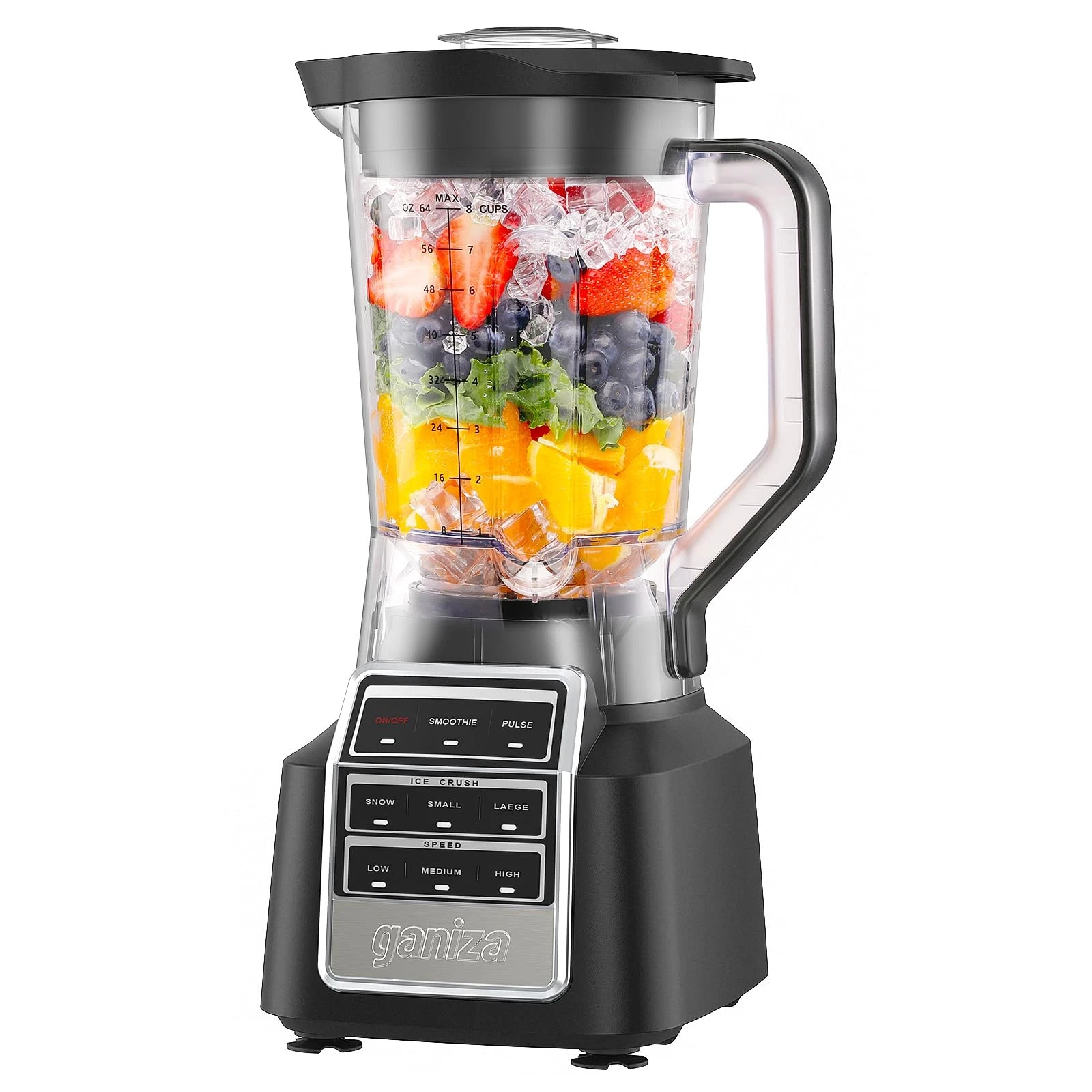 Smoothie Blender, 1800W Peak Power Professional Countertop Blenders for Kitch...