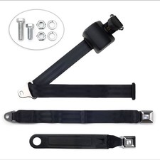 3-point Retractable Shoulder Seat Belt Push Button Universal Fit Bench Seat 3-point Retractable Shoulder Seat Belt Push Button Universal Fit Bench Seat