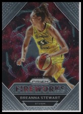 2021 Panini Prizm WNBA Breanna Stewart Fireworks #16 Seattle Storm
