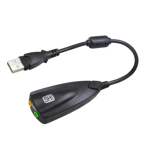 USB 7.1 External Cable With Sound High Sound Quality Sound Card(Black)