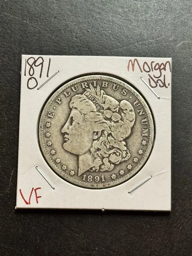 1891 O Morgan Silver Dollar VF Very Fine U.S. Better Date Coin (Raw18441)