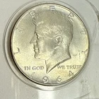 *1964-D Kennedy Half Dollar 90% Silver Coin with Gold Toning Mint V/F*
