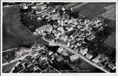 Ak Ober Dolling Oberdolling in Oberbayern, Fliegeraufnahme - 11124383