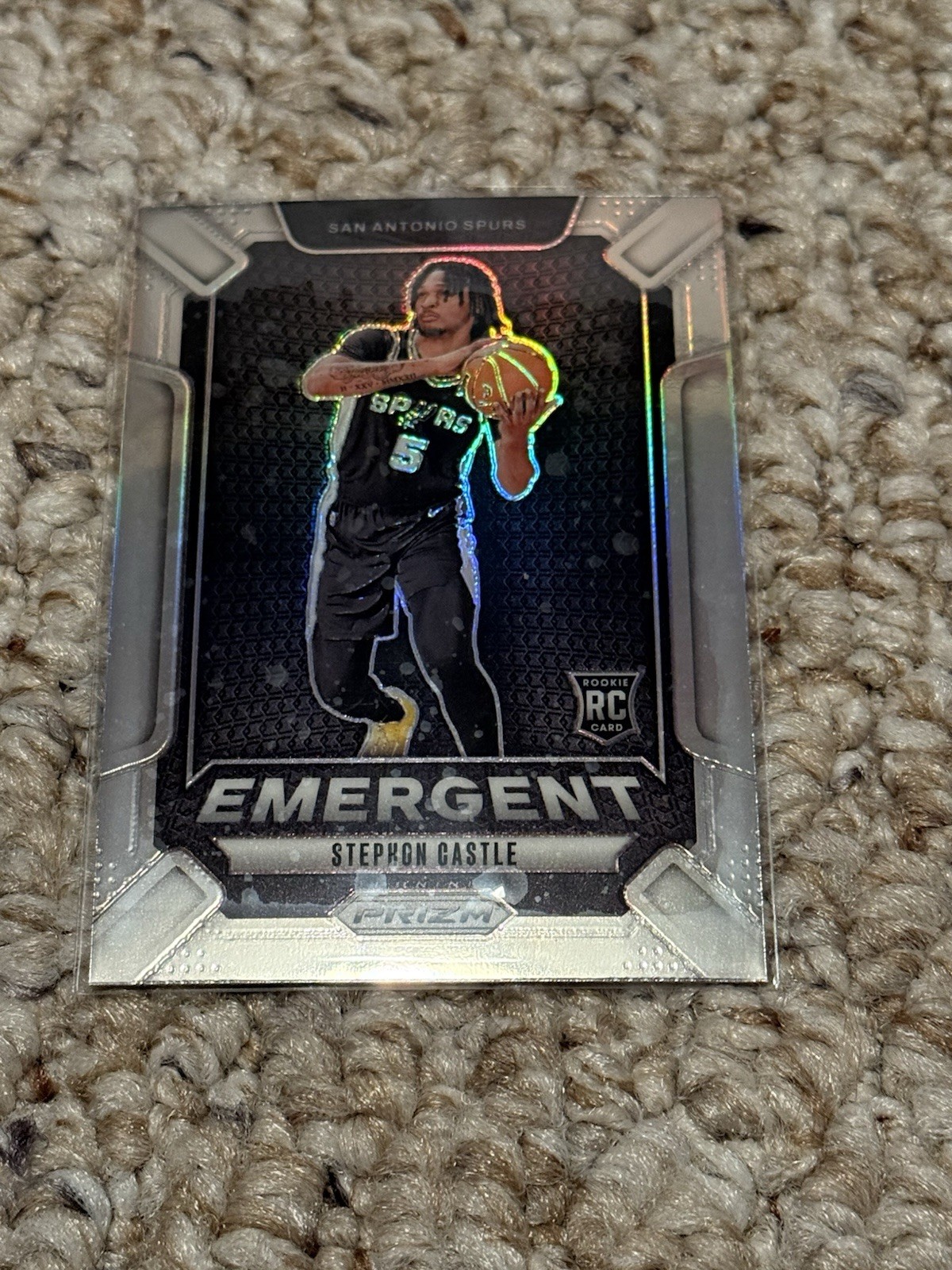 2024-25 Panini Prizm - Emergent Stephon Castle #29 Silver Prizm (RC)